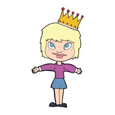 cartoon person wearing crown N54