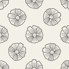 flower doodle seamless pattern background N5