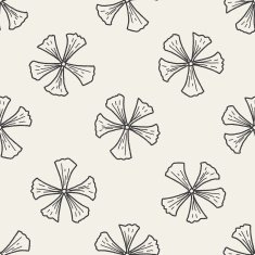 flower doodle seamless pattern background N16
