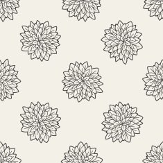 flower doodle seamless pattern background N27