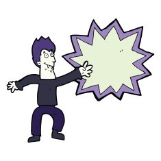 cartoon spooky vampire N29