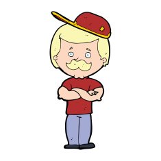 cartoon manly man N4