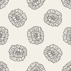 flower doodle seamless pattern background N34