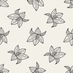flower doodle seamless pattern background N37