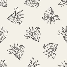 flower doodle seamless pattern background N39