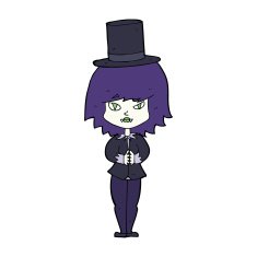 cartoon halloween vampire girl N33