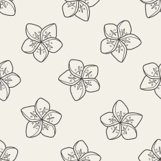 flower doodle seamless pattern background N40