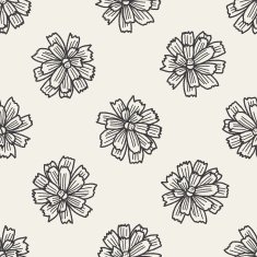 flower doodle seamless pattern background N47