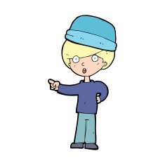 cartoon pointing man N7