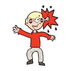 cartoon amazed man N18