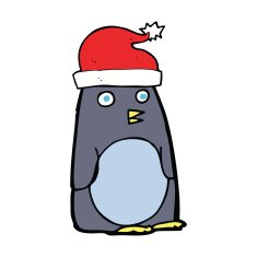 Cartoon Christmas Penguin N5
