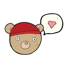 cartoon bear in hat N88