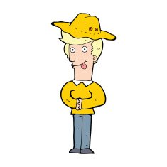 cartoon man in hat N24