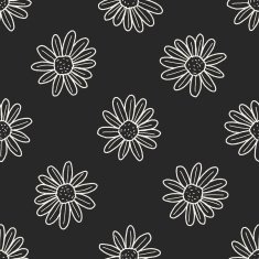flower doodle seamless pattern background N57