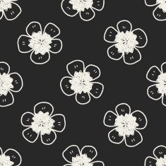 flower doodle seamless pattern background N58