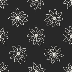 flower doodle seamless pattern background N59