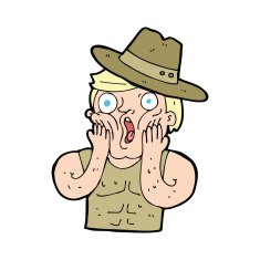 cartoon shocked australian guy N4