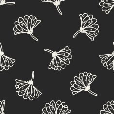 flower doodle seamless pattern background N62