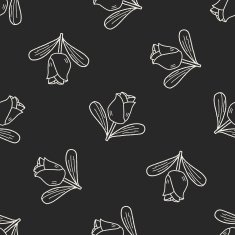flower doodle seamless pattern background N64