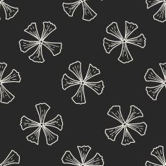 flower doodle seamless pattern background N66