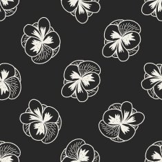 flower doodle seamless pattern background N67