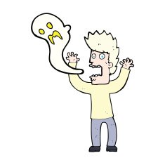 cartoon man possessed by ghost N4