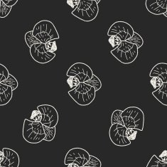 flower doodle seamless pattern background N69