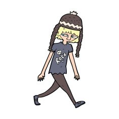 cartoon sullen teenager N4