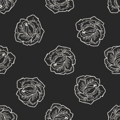 flower doodle seamless pattern background N74