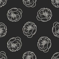 flower doodle seamless pattern background N75