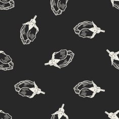 flower doodle seamless pattern background N76