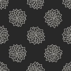 flower doodle seamless pattern background N77