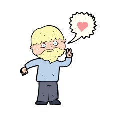 cartoon man talking about love N4