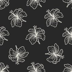 flower doodle seamless pattern background N81