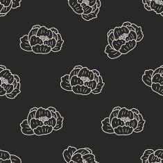 flower doodle seamless pattern background N83