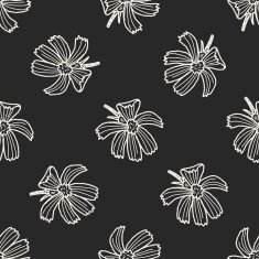 flower doodle seamless pattern background N86