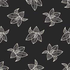 flower doodle seamless pattern background N87