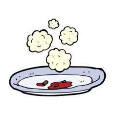 cartoon empty plate N4