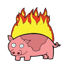 cartoon roast ham N4