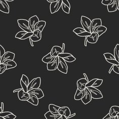 flower doodle seamless pattern background N91