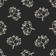 flower doodle seamless pattern background N93