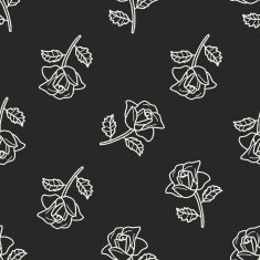 flower doodle seamless pattern background N95