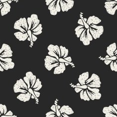 flower doodle seamless pattern background N96