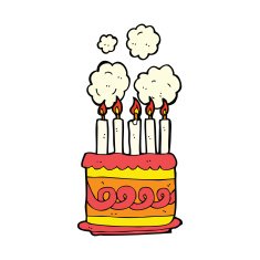 Cartoon Birthday Cake N35