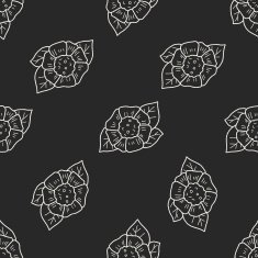 flower doodle seamless pattern background N100