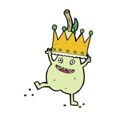 caroon pear wearing crown N4