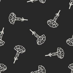 flower doodle seamless pattern background N103