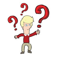 cartoon confused man N23