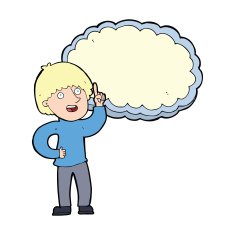 cartoon man with idea N5