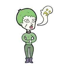 cartoon undead woman N4